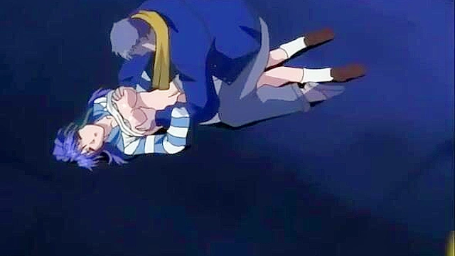 Shusaku Liberty 2 - Crazy anime lesbians have a 3some fuck with strapons