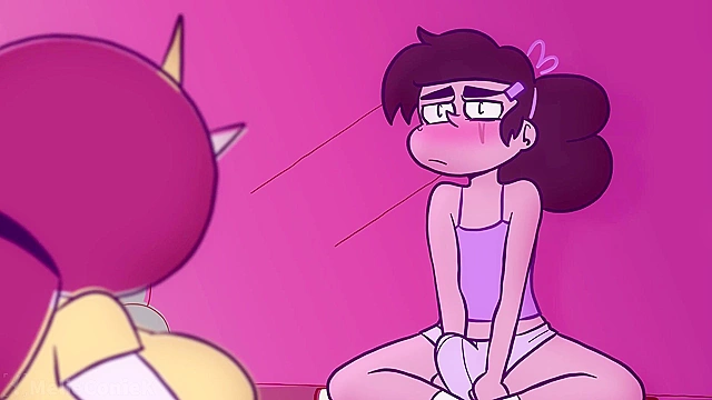 The Cum Princess - Crossdresser Marco Diaz gets anal banged by futanari monsters