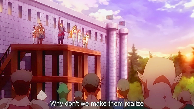 Kuroinu 2 ep1 - Demon queen is gangbanged by sycophants till jizz explosion