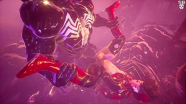 Spiderman gets his ass fucked hard by Venom in 3d Cartoon