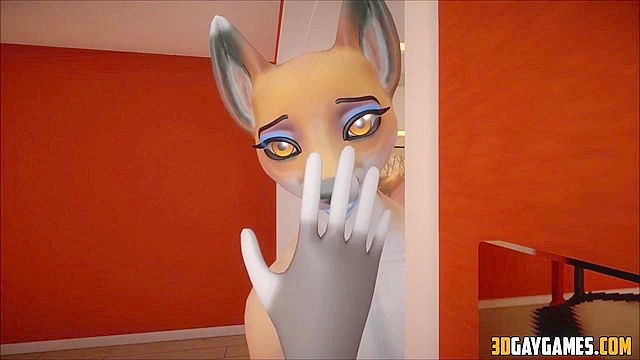 Furry gay guys shaking their booty and ass fucking at mansion