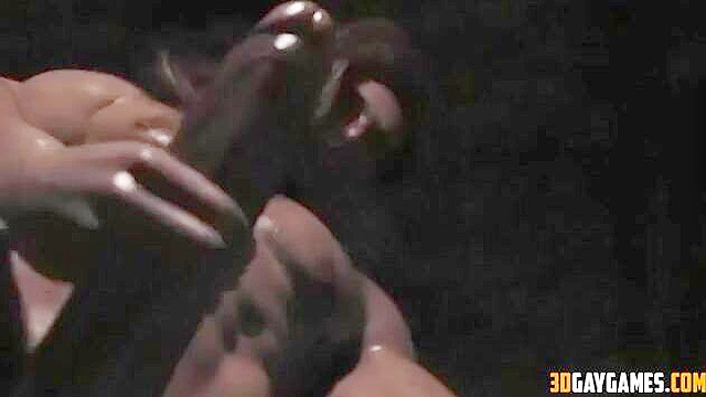 Gay zombies in scary 3d animated fucking