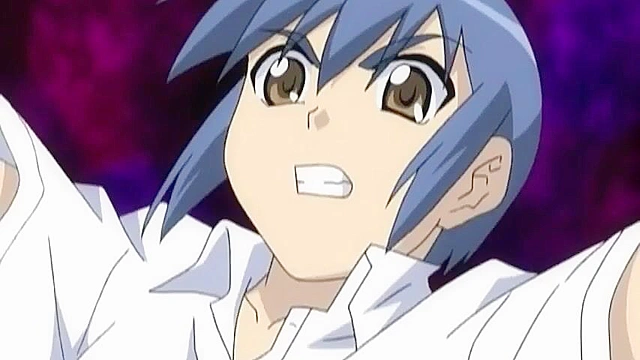 Pervy dude fucks his sister and an angel in a public schoolgirl threesome