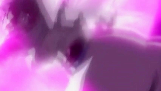 Horny angel is double penetrated by demon tentacles while hentai lesbians 69