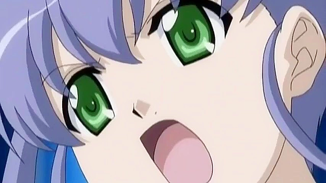 Horny angel is double penetrated by demon tentacles while hentai lesbians 69