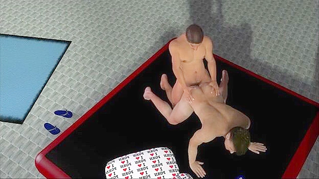 Queuing for the casting - 3D gay porn - Older gay club boss interviews people with anal