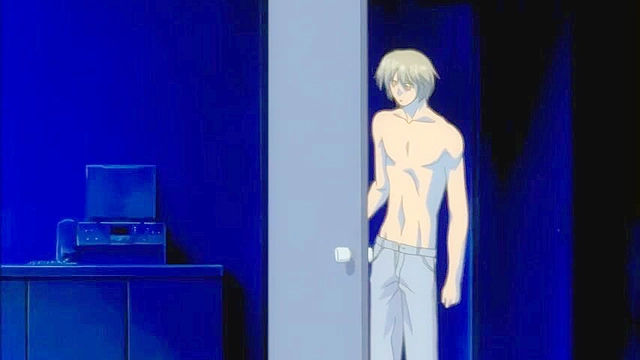 Gay Hentai - Sensitive Pornograph - Gay dude finds a tied up twink and has gay sex with him