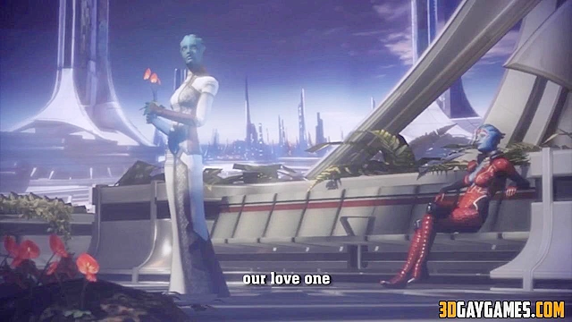 3D muscular gay guys fucking in hot interracial threesome