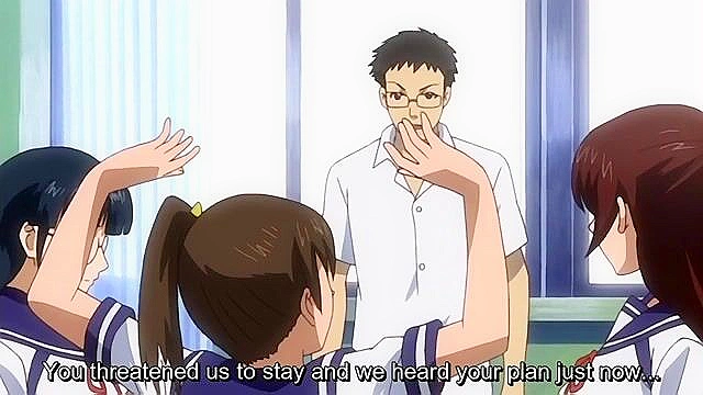 Love Selection 1 - Curvy schoolgirls fuck in anime school orgy in classroom