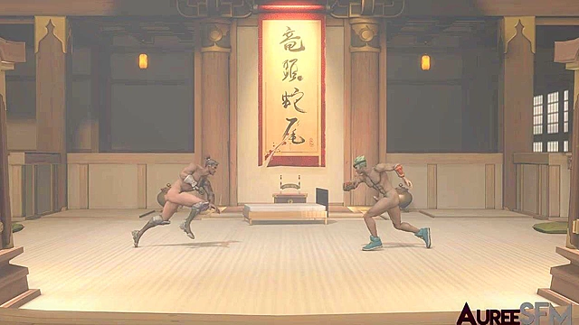 Gay Genji fucks overwatch Hanzo in the butt