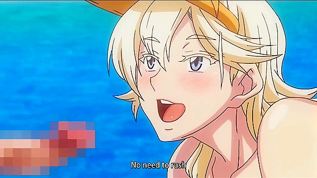 School Trip to a Nudist Beach 3 - Dirty hentai teacher gets gangbanged