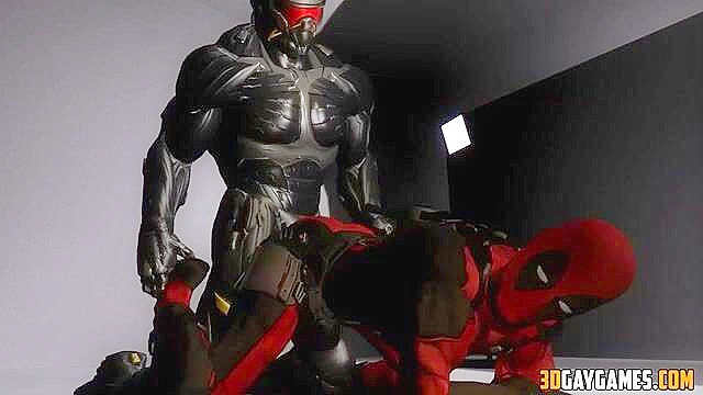 Gay Deadpool gets fucked by variety of heroes - compilation