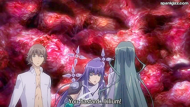 Beast with tentacle powers fucks the holes of a big titty slut