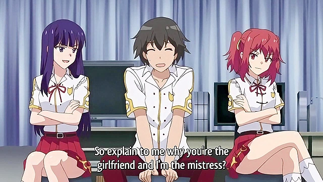 Love Decision 2 - Hot schoolgirls have a naughty threesome and get impregnated