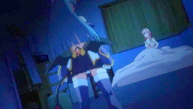 Hentai tentacle monster fucks the tender holes of a petite teen girl