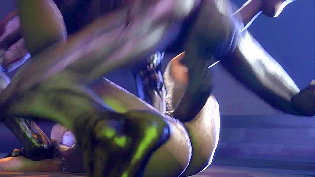 Tina Armstrong is gangbanged by big dick zombie monstrosities