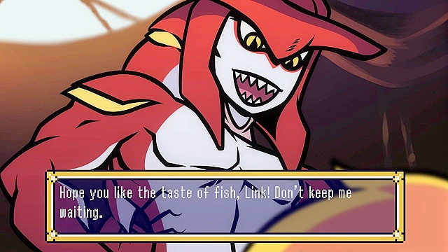 Gay Cartoon - Femboy Link spreads out his bussy for the sharks to save his girl zelda