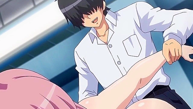 Time Stop at the School 4 - Hentai pervert fucks two swimsuit schoolgirls with time stop device