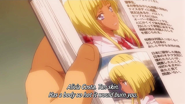 Five curvy schoolgirls have a public groupsex on an anime train