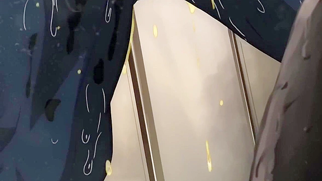 Dropout 2 - Anime brunette with huge juggs is getting gangbang fucked in a public restroom