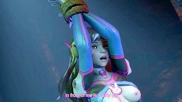 The Falling E-Sport Goddess - D.va is gangbanged by Roadhog and friends