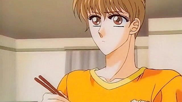 Gay hentai twink gets his dick sucked till he blows his load