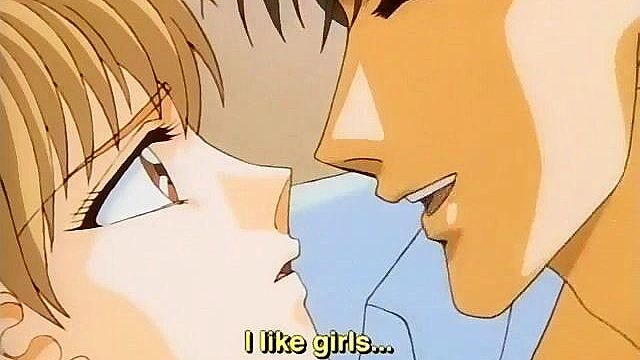 Gay hentai twink gets his dick sucked till he blows his load