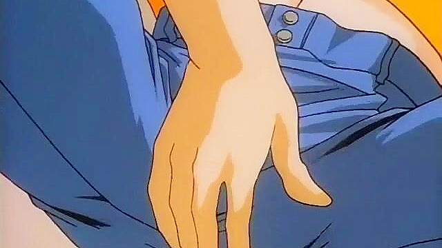 Gay hentai twink gets his dick sucked till he blows his load