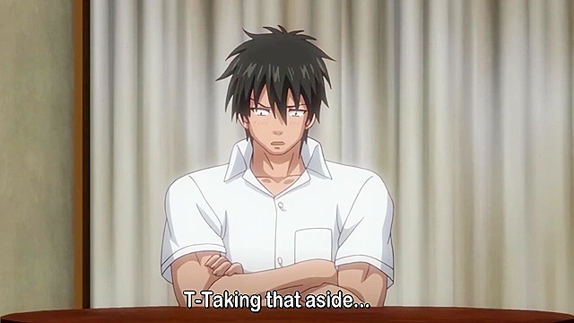 Little Landlady 2 - Petite anime girl fucks muscular big guy in shower sex