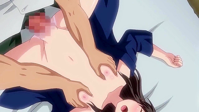 Little Landlady 2 - Petite anime girl fucks muscular big guy in shower sex