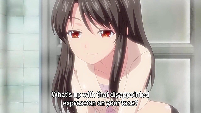 Little Landlady 2 - Petite anime girl fucks muscular big guy in shower sex