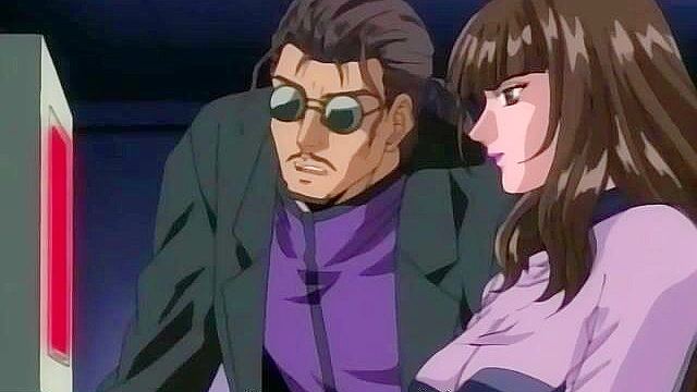 Mystery of the Necronomicon 1 - Ugly bastard blackmails anime girl into a BJ while watching a porno