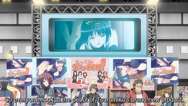 Yume Kui 2 - Anime girl pretends to be artificial vagina at porn game convention