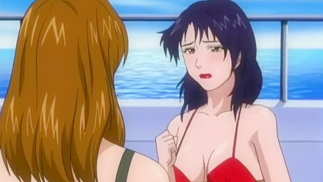 Insatiable 2 - Dirty cheating housewives gets gangbanged on a pleasure boat by hentai pervs