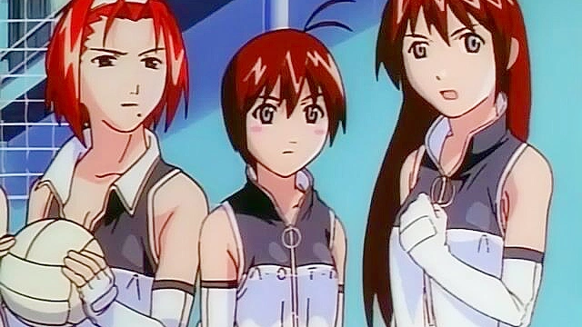 Volleyball girls have a fucking threesome in the Karaoke room