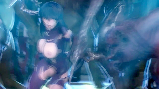 Taimanin Asagi 1 - Busty female ninja is gangbanged by filthy demons
