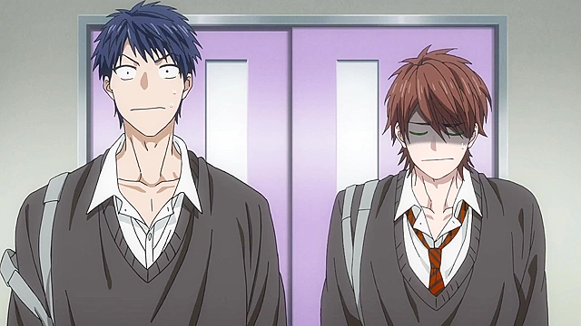 Yarichin Bitch Club 1 - Yaoi students have gay threesome at school