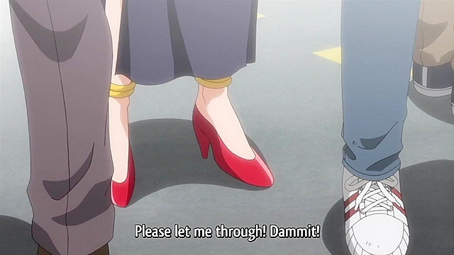 Crimson Girls 3 - Busty slut gets gagged and fingered by a group of guys on a train