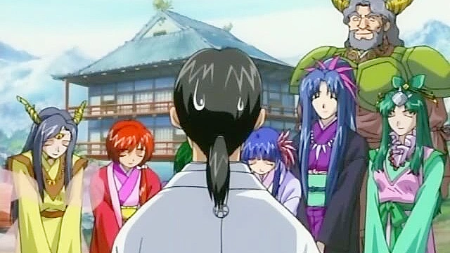 Zoku Koihime 2 - Injured warrior is nursed back to health with double blowjob