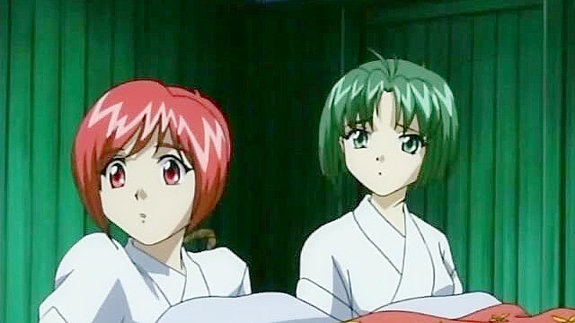 Zoku Koihime 2 - Injured warrior is nursed back to health with double blowjob