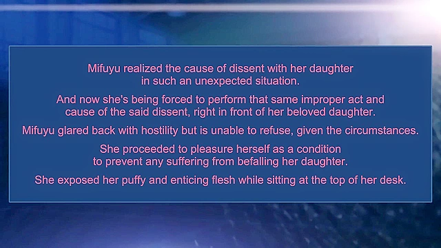 Three Shot Interview 4 - School principal is fucked over her daughter by hentai student