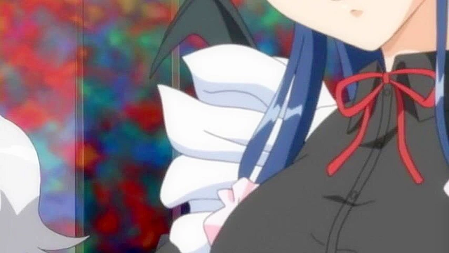 Succubus and demon and gangbang anime schoolgirls with their tentacles