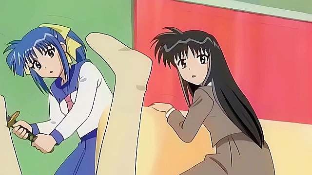 Triangle Heart 3 - Warrior babe gets pussy licked by possessed yuri girl