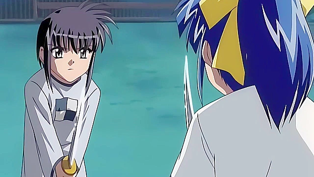 Triangle Heart 3 - Warrior babe gets pussy licked by possessed yuri girl