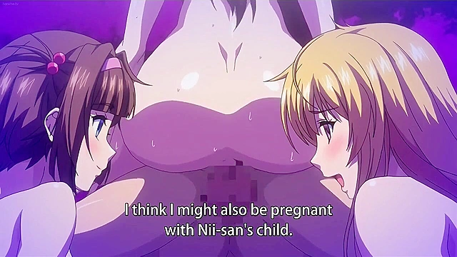 Hung hentai stud fucks every girl in the neighborhood even sisters and moms