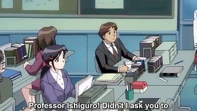 Private Sessions 2 ep1 - Fake professor bangs hot college girls in hentai threesome