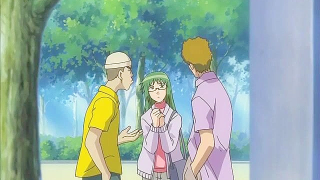 Invisible Stud 2 - Hentai girl on park bench is fucked by invisible pervert