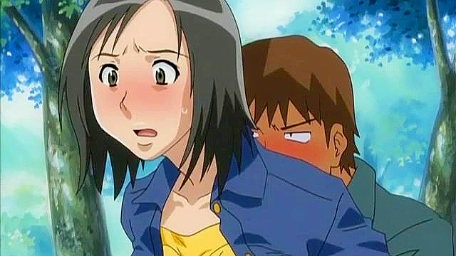 Invisible Stud 2 - Hentai girl on park bench is fucked by invisible pervert