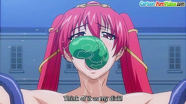 Prince fucks his maid with tentacles while evil witch watches