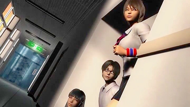 Omega 1 Vampire vs. Kung Fu Girl - 3D hentai schoolgirl threesome in classroom